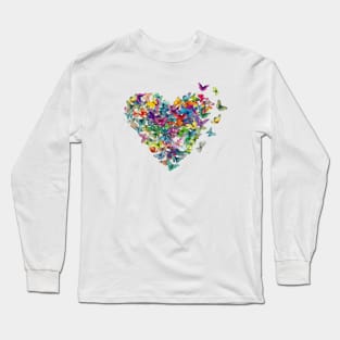 Butterfly Heart Long Sleeve T-Shirt